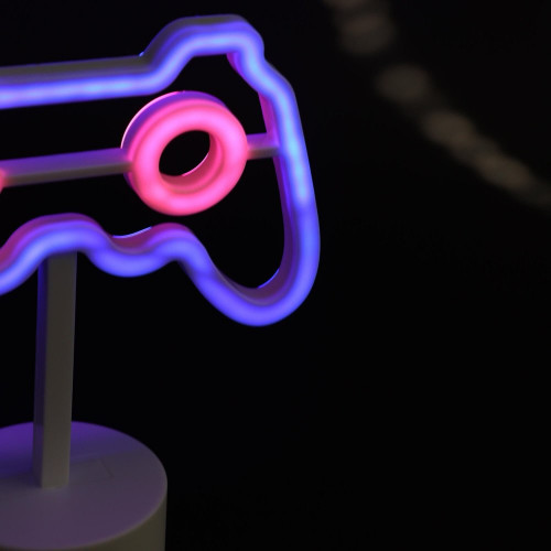Néon manette, pvc, H.21.5cm, LED - SEYNAVE