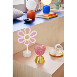 Lampe Petunia, pvc, blanc, H.30.8 cm, LED - SEYNAVE