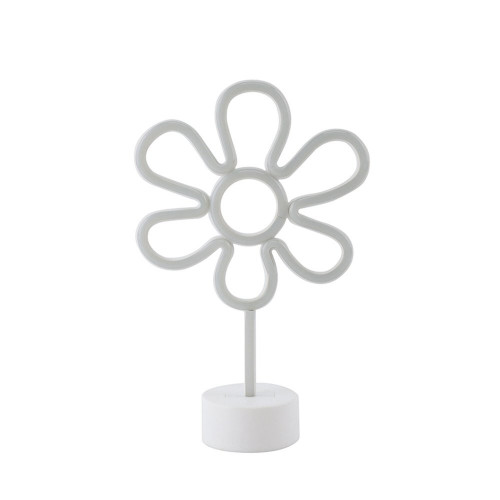 Lampe Petunia, pvc, blanc, H.30.8 cm, LED - SEYNAVE