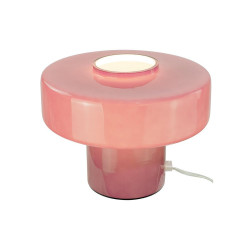 Lampe Foza, verre, violet, H.19 cm, E27 - C CREATION