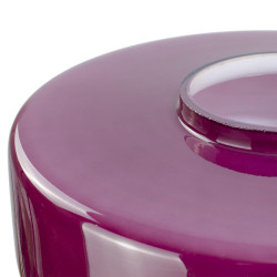 Lampe Foza, verre, violet, H.19 cm, E27 - C CREATION