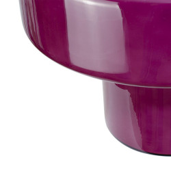 Lampe Foza, verre, violet, H.19 cm, E27 - C CREATION