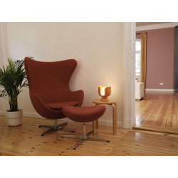 Lampe Corolle, acier, orange, H.20 cm, E14 - OSRAM