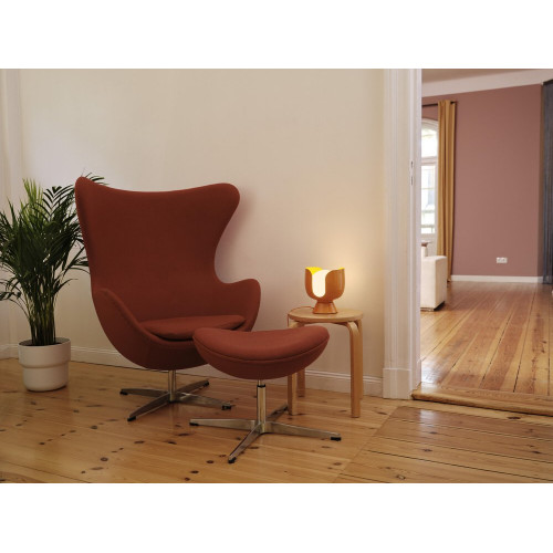 Lampe Corolle, acier, orange, H.20 cm, E14 - OSRAM