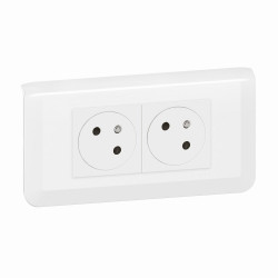 PRISE 2P+T PRECABLE+BOITE ENCASTREMENT BLANC de marque LEGRAND, référence: B9984600