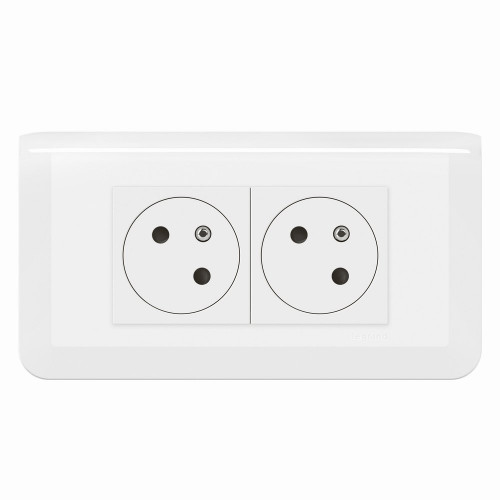 PRISE 2P+T PRECABLE+BOITE ENCASTREMENT BLANC - LEGRAND