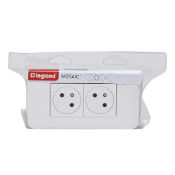 PRISE 2P+T PRECABLE+BOITE ENCASTREMENT BLANC - LEGRAND