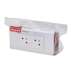 PRISE 2P+T PRECABLE+BOITE ENCASTREMENT BLANC - LEGRAND
