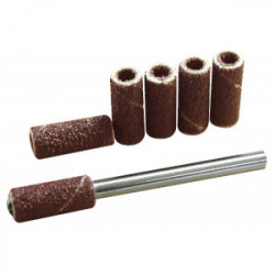 6 tambours abrasifs Ø 4 mm + support de marque MAXICRAFT, référence: B1683000