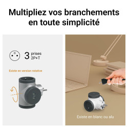 Biplite avec 2 USB-C, noir LEGRAND - LEGRAND