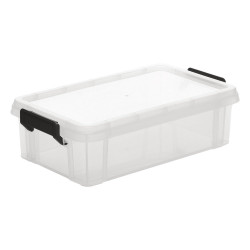 Boîte à clips transparente IRIS OHYAMA, 4L, H.10.5 x l.36.5 x P.36.5 cm de marque IRIS, référence: B9985500