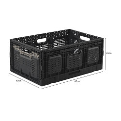 Casier pliant pro BOX & BEYOND gris, 62L, l.40 x P.60 x H.26 cm - BOX & BEYOND