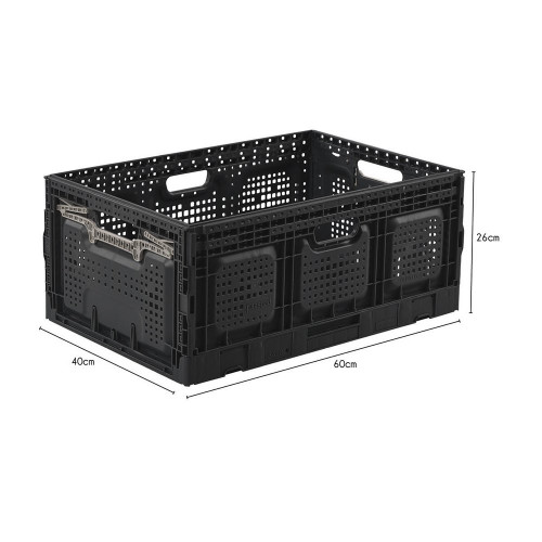 Casier pliant pro BOX & BEYOND gris, 62L, l.40 x P.60 x H.26 cm - BOX & BEYOND