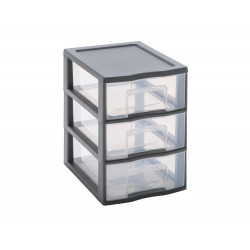 Tour de rangement TAG TOWER A5 SUNDIS, 3 tiroirs, L.24,5 x l.18,5 x H.25,5cm - SUNDIS