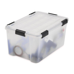 Boîte hermétique transparente recyclée IRIS OHYAMA, 50L, H.29 x l.39 x P.59 cm - IRIS