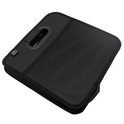 Bac textile pliable 2 compartiments BOX & BEYOND noir, l.40 x P.27.5 x H.28 cm - BOX & BEYOND