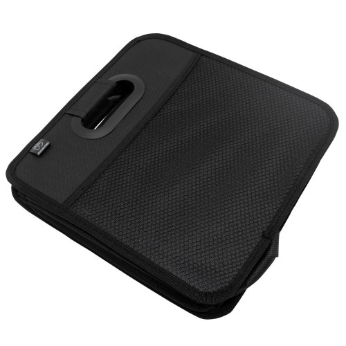 Bac textile pliable 2 compartiments BOX & BEYOND noir, l.40 x P.27.5 x H.28 cm - BOX & BEYOND