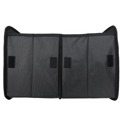 Bac textile pliable 2 compartiments BOX & BEYOND noir, l.40 x P.27.5 x H.28 cm - BOX & BEYOND