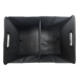 Bac textile pliable 2 compartiments BOX & BEYOND noir, l.40 x P.27.5 x H.28 cm - BOX & BEYOND