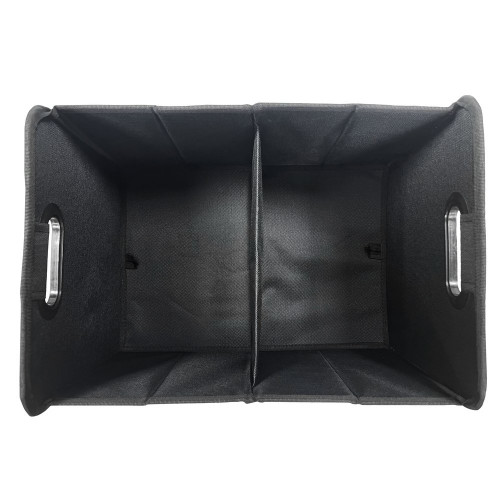 Bac textile pliable 2 compartiments BOX & BEYOND noir, l.40 x P.27.5 x H.28 cm - BOX & BEYOND