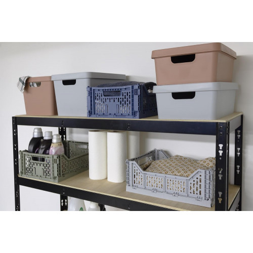 Boîte déco terracotta, 17L, H.21.8 x l.27.7 x P.37 cm - BOX & BEYOND
