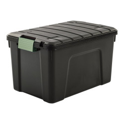 Malle sia iris noir / vert 60l h.35.5 x l.40 x p.59 cm de marque IRIS, référence: B9987900