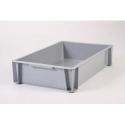 Bac de manutention recyclé IRIS OHYAMA gris, 18L, l.35 x P.55 x H.12 cm de marque IRIS, référence: B9988000