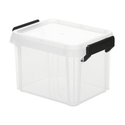 Boîte à clips transparente IRIS OHYAMA, 2L, H.14.5 x l.22.4 x P.22.5 cm de marque IRIS, référence: B9988500