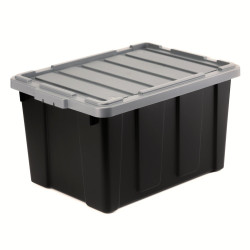 Caisse utilitaire recyclée IRIS OHYAMA noir, 68L, H.35 x l.44 x P.62 cm de marque IRIS, référence: B9988800