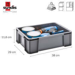 Bac master box 38 x 29 x 11.6  SUNDIS 9L de marque SUNDIS, référence: B9988900