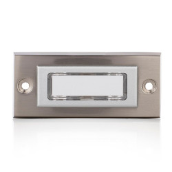 Bouton de sonnette filaire BYRON Dbw-21306, gris / argent de marque BYRON, référence: B9989300