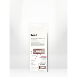 Bouton de sonnette filaire BYRON Dbw-21306, gris / argent - BYRON