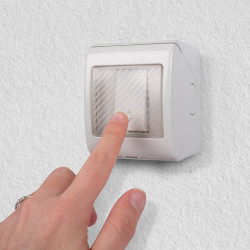 Bouton de sonnette filaire SCS SENTINEL, blanc - SCS SENTINEL