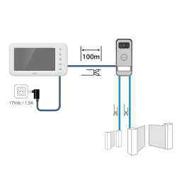 Visiophone Avidsen blanc Elia, 112290, AVIDSEN - Avidsen
