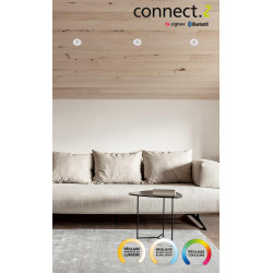 Kit 1 spot encastré connecté Zigbee bluetooth Saliceto blanc/couleurs rond blanc - Eglo