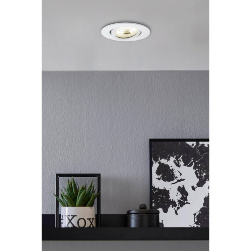 Kit 1 spot encastré connecté Zigbee bluetooth Saliceto blanc/couleurs rond blanc - Eglo