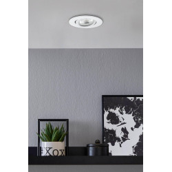Kit 1 spot encastré connecté Zigbee bluetooth Saliceto blanc/couleurs rond blanc - Eglo