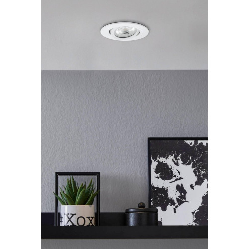 Kit 1 spot encastré connecté Zigbee bluetooth Saliceto blanc/couleurs rond blanc - Eglo