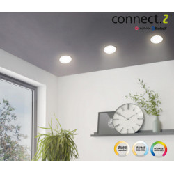 Spot à encastrer connecté Zigbee bluetooth Fueva, D17 blanc/couleurs, rond blanc - Eglo