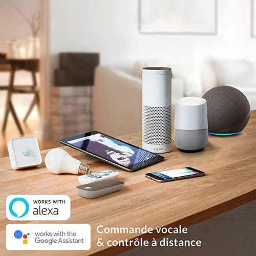 Spot à encastrer connecté Zigbee bluetooth Fueva, D17 blanc/couleurs, rond blanc - Eglo