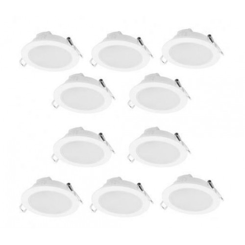 Kit 10 spots à encastrer fixe Lea module led IP65, 4000K ARIC rond blanc - ARIC