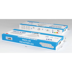 Kit 10 spots à encastrer fixe Lea module led IP65, 4000K ARIC rond blanc - ARIC