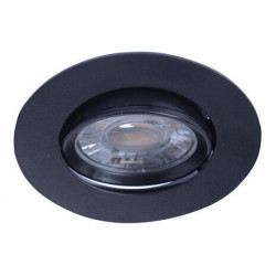Spot encastré Iris led orientable, CCT, dimmable, 550 lumens rond noir ARIC de marque ARIC, référence: B9991800