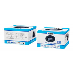 Spot encastré Iris led orientable, CCT, dimmable, 550 lumens rond noir ARIC - ARIC