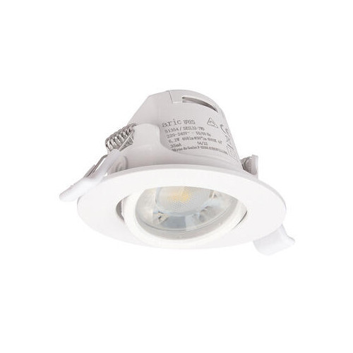 Lot de 3 spots encastrés Iris LED orientables, CCT, dimmable, 550 lumens rond bl - ARIC