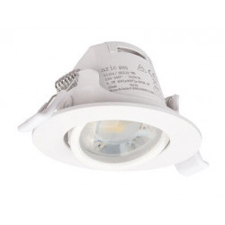 Spot encastré Iris led orientable CCT, dimmable, 550 lm, rond blanc, ARIC - ARIC