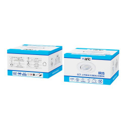 Spot encastré Iris led orientable CCT, dimmable, 550 lm, rond blanc, ARIC - ARIC