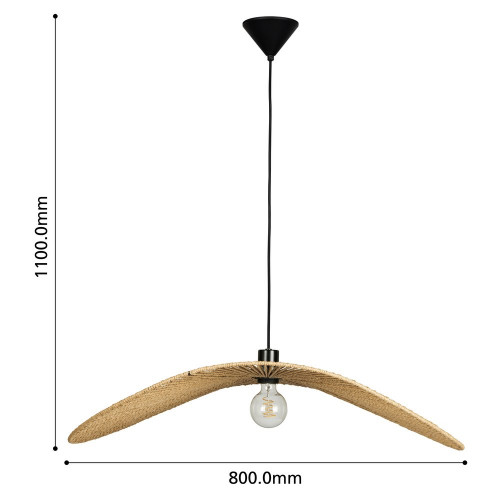 Suspension Siruela, diam.80 cm, E27 - Eglo