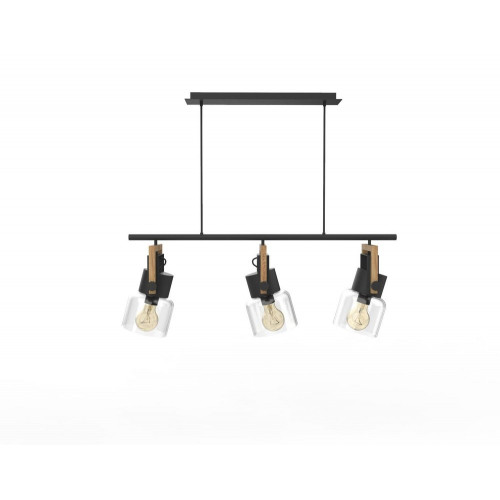 Suspension Nordica verre, transparent, diam.70 cm, E27 - SEYNAVE