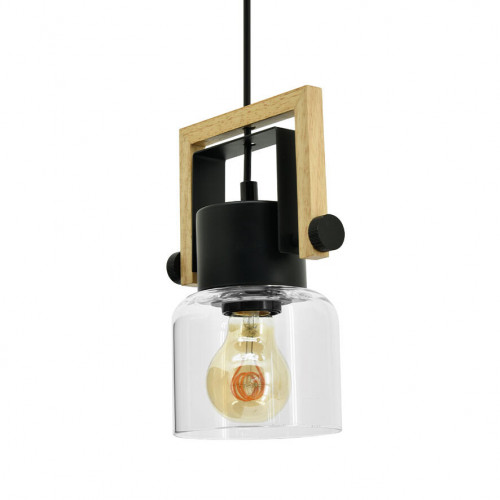 Suspension Nordica, verre, transparent, diam.12 cm, E27 - SEYNAVE